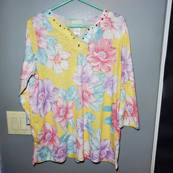 Alfred Dunner womans blouse M - Picture 2 of 8